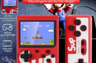 Máy chơi game cầm tay Sup 400 trò chơi màu đỏ kèm tay cầm phụ