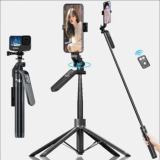 Gậy Chụp Ảnh Selfie 4 Chân A14 1M8 – Chống Rung Bán Tự Động, Remote Đa Năng