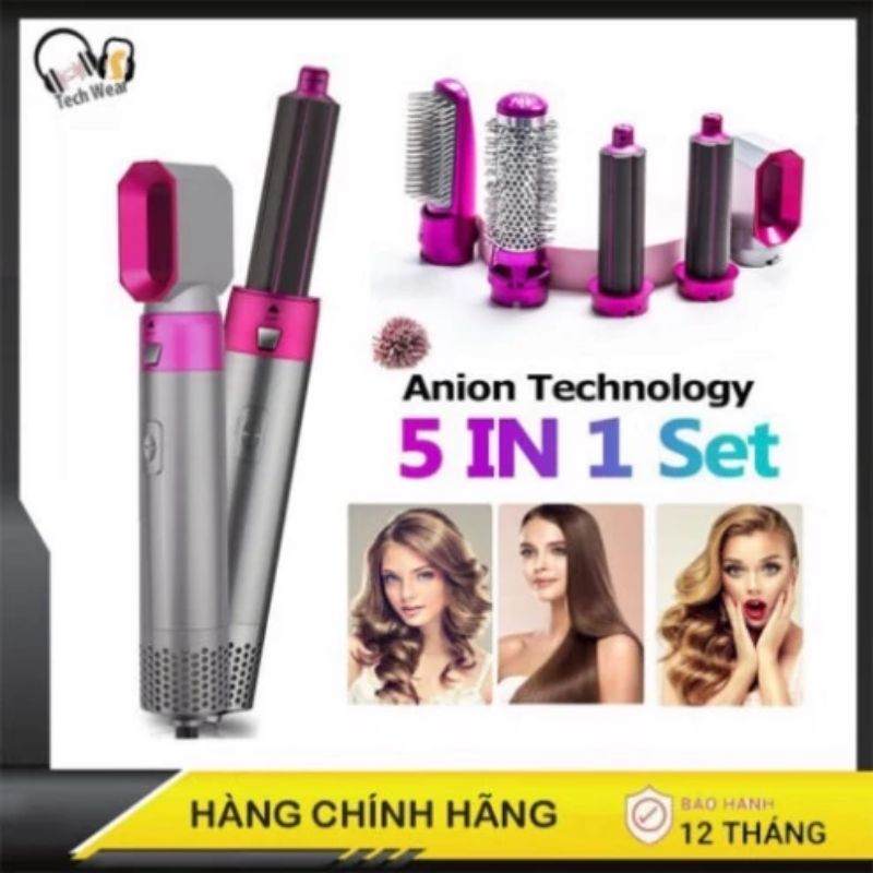 Máy Làm Tóc 5in1: Máy Tạo Kiểu Tóc Đa Năng Hàn Quốc Chính Hãng