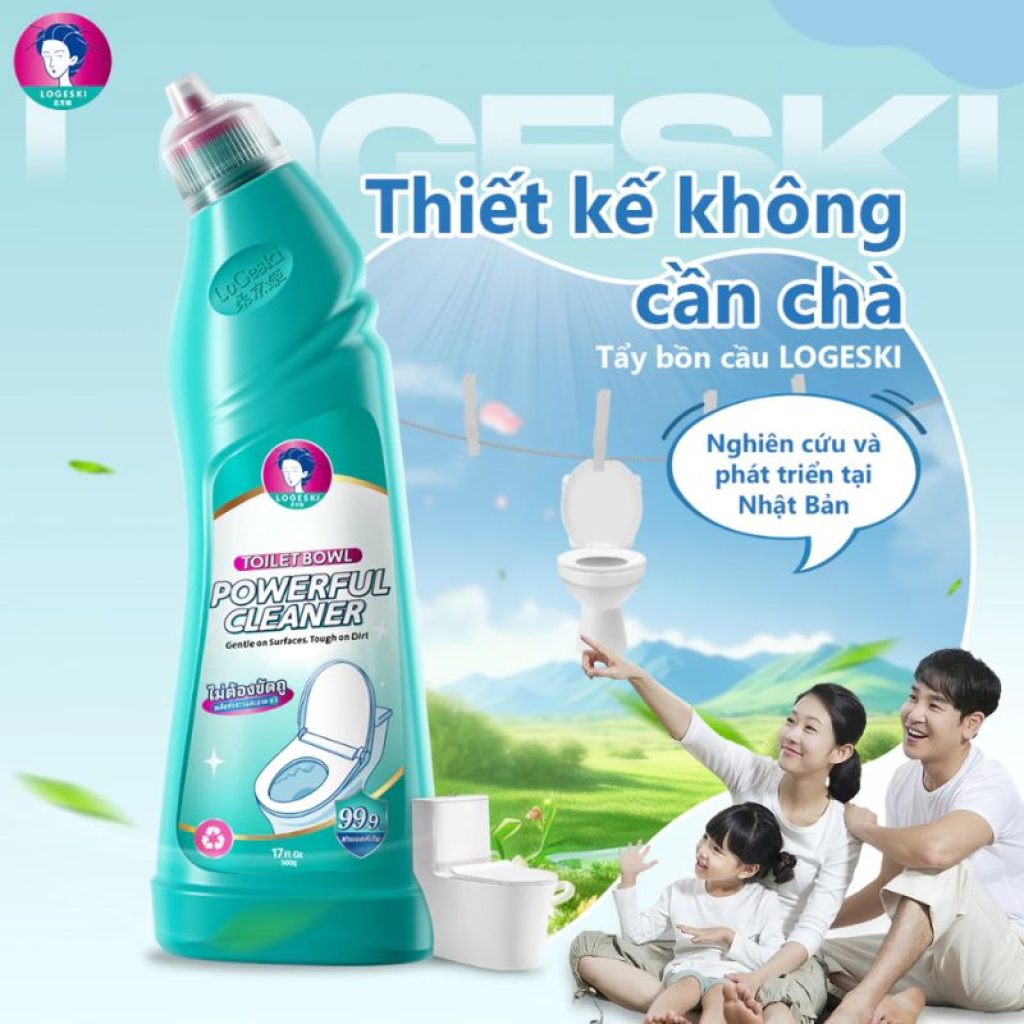 review nước tẩy bồn cầu Logeski
