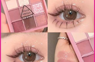 Bảng phấn mắt DIKALU Coco Venus 9 ô nhũ kim tuyến tone hồng đào, cam san hô.