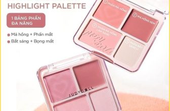 Bảng má hồng highlight Judydoll 4 ô chính hãng