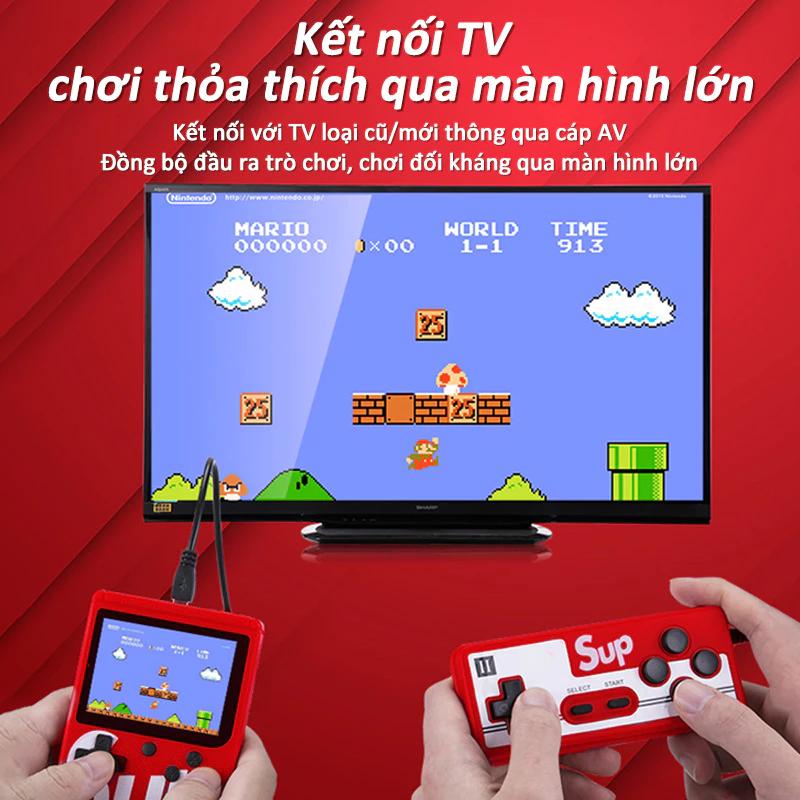 Cách kết nối máy game Sup với Tivi Hướng dẫn kết nối máy chơi game cầm tay Sup 400 in 1 với màn hình lớn qua cáp AV